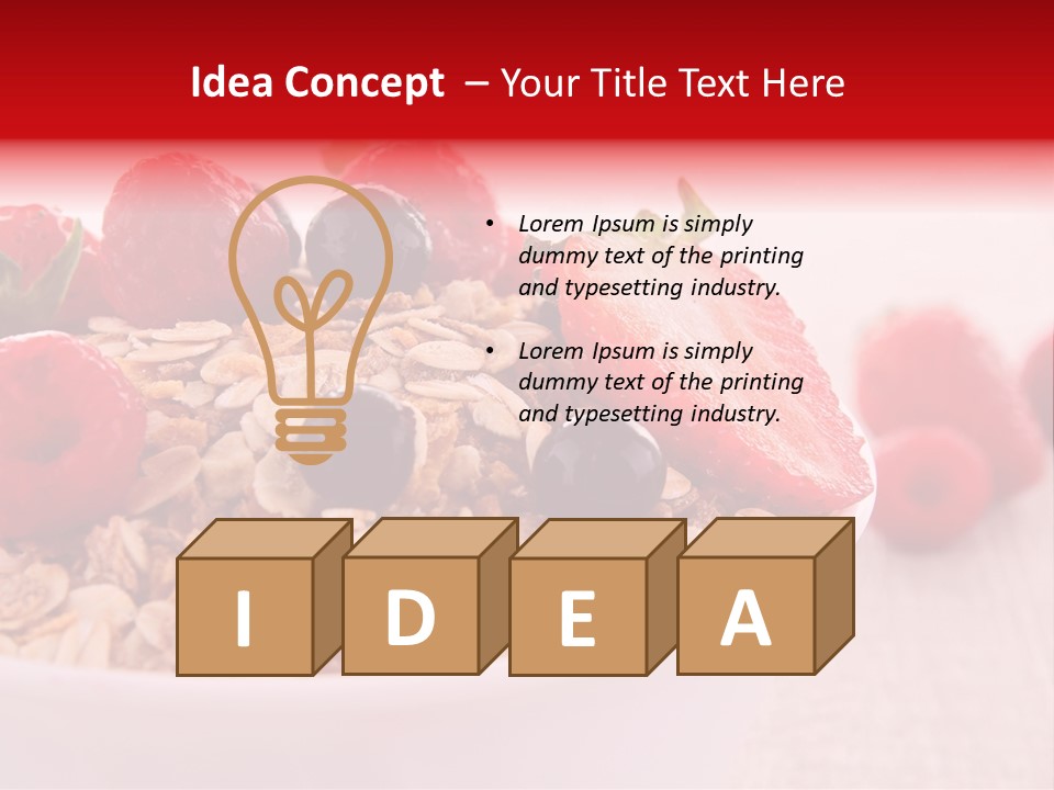 Fresh Studio Shot Bowl PowerPoint Template