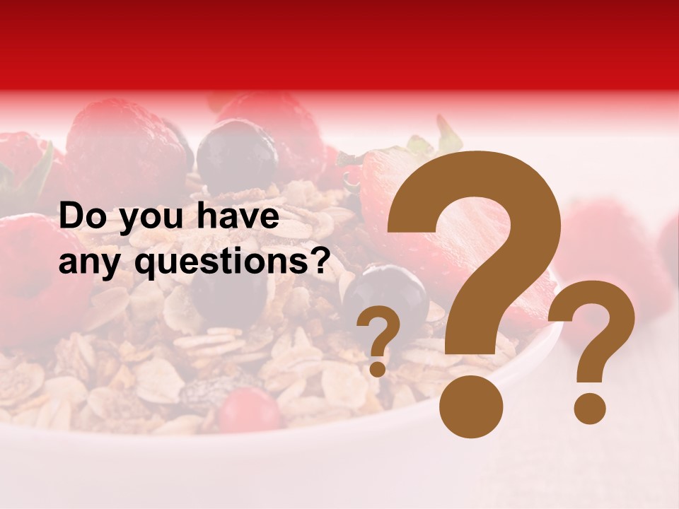 Fresh Studio Shot Bowl PowerPoint Template