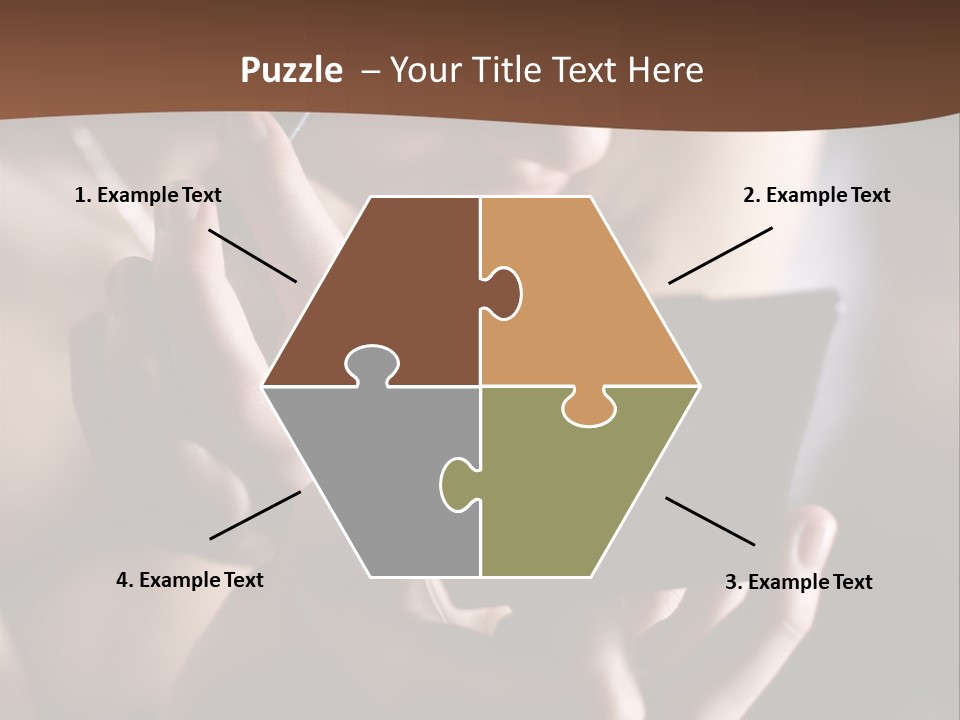 A Woman Is Looking At Her Cell Phone PowerPoint Template