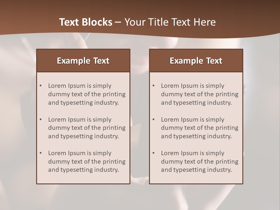 A Woman Is Looking At Her Cell Phone PowerPoint Template