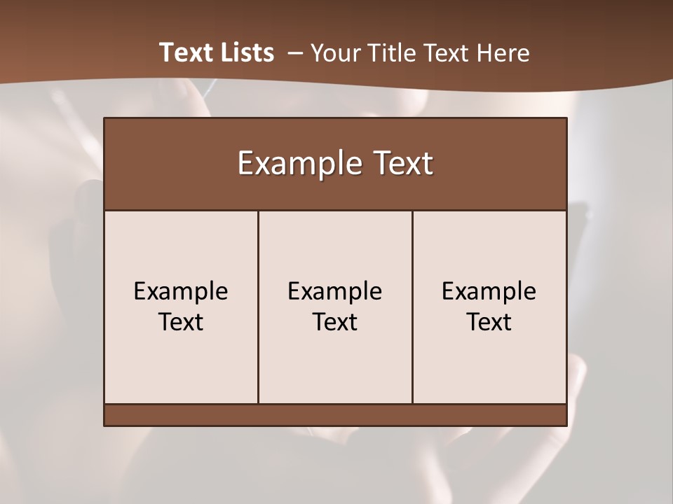 A Woman Is Looking At Her Cell Phone PowerPoint Template