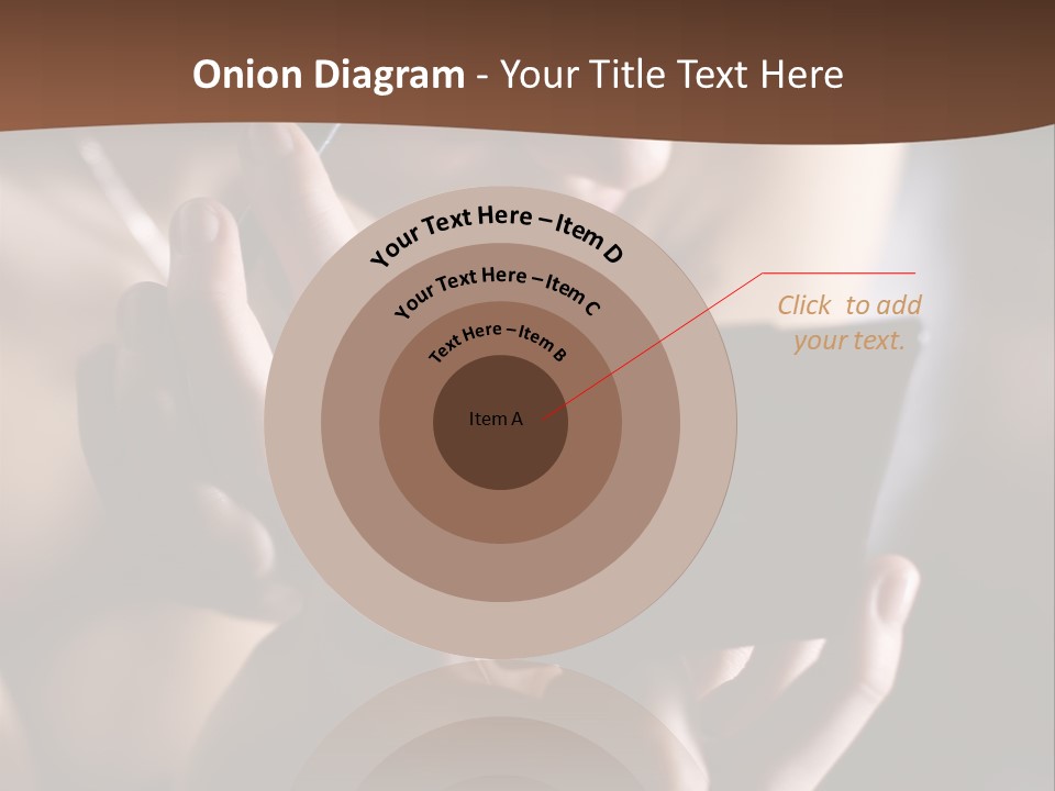 A Woman Is Looking At Her Cell Phone PowerPoint Template