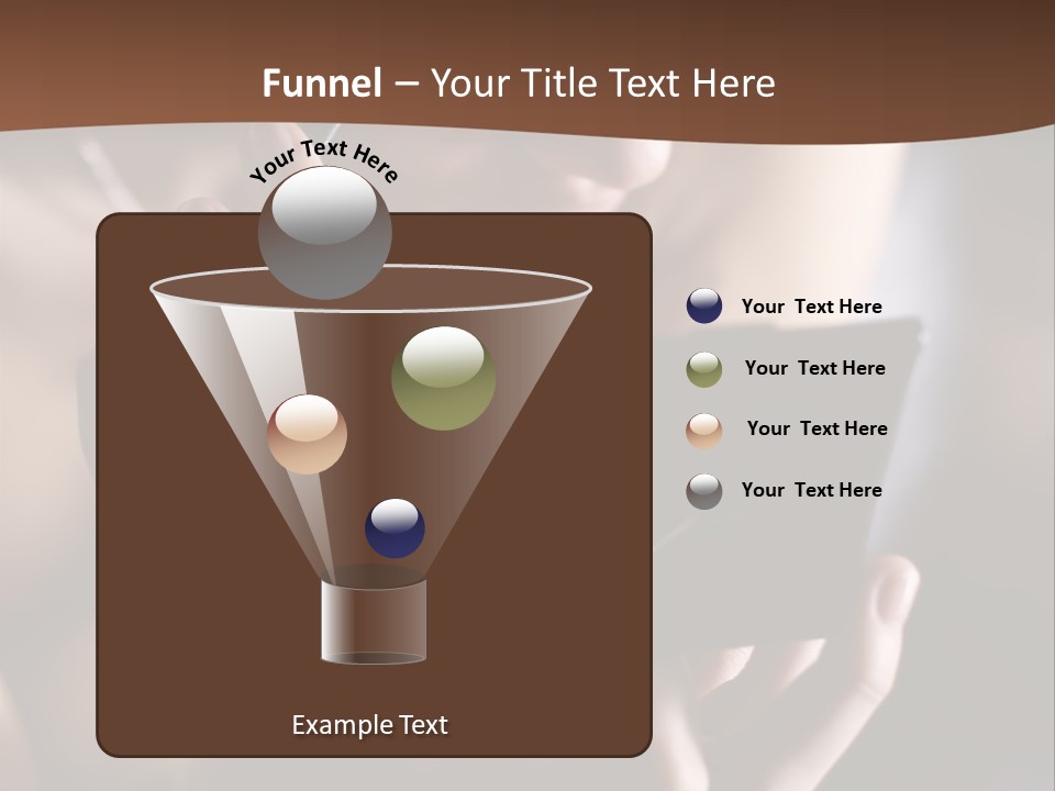A Woman Is Looking At Her Cell Phone PowerPoint Template