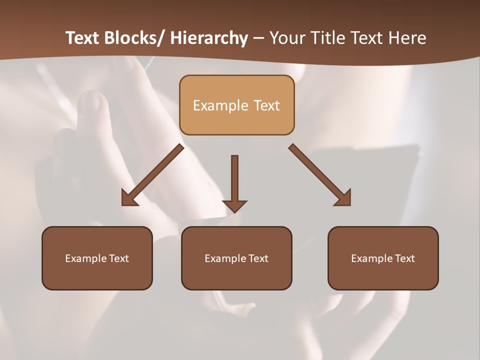 A Woman Is Looking At Her Cell Phone PowerPoint Template