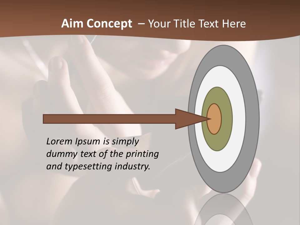 A Woman Is Looking At Her Cell Phone PowerPoint Template