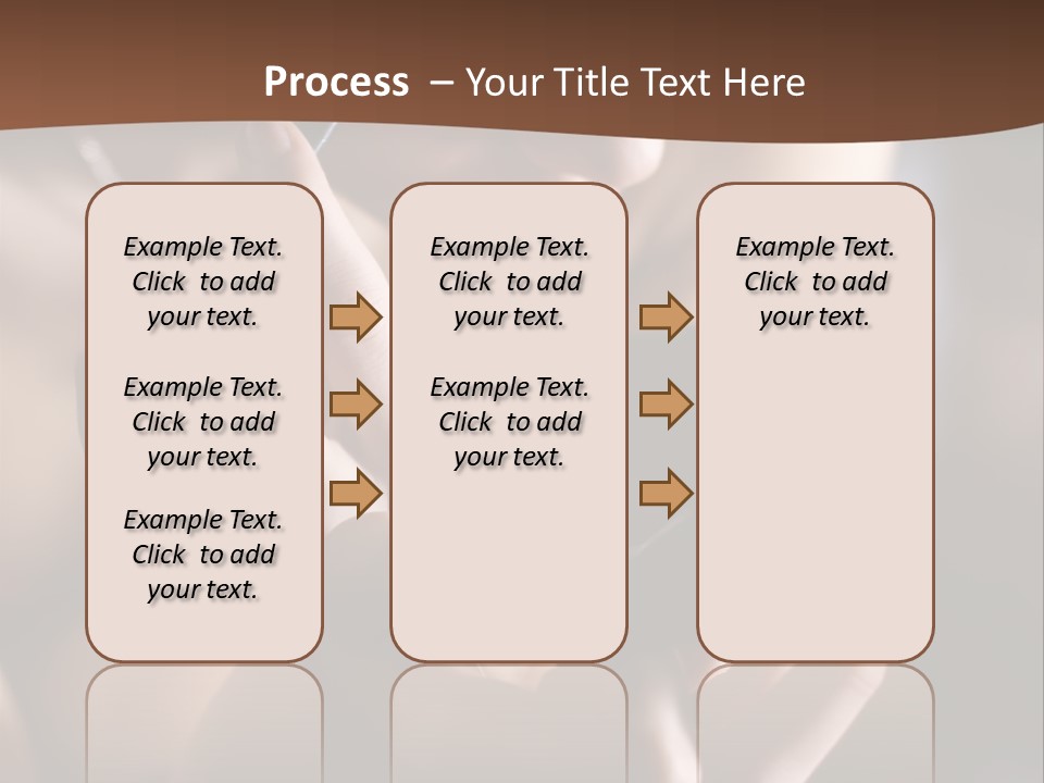 A Woman Is Looking At Her Cell Phone PowerPoint Template