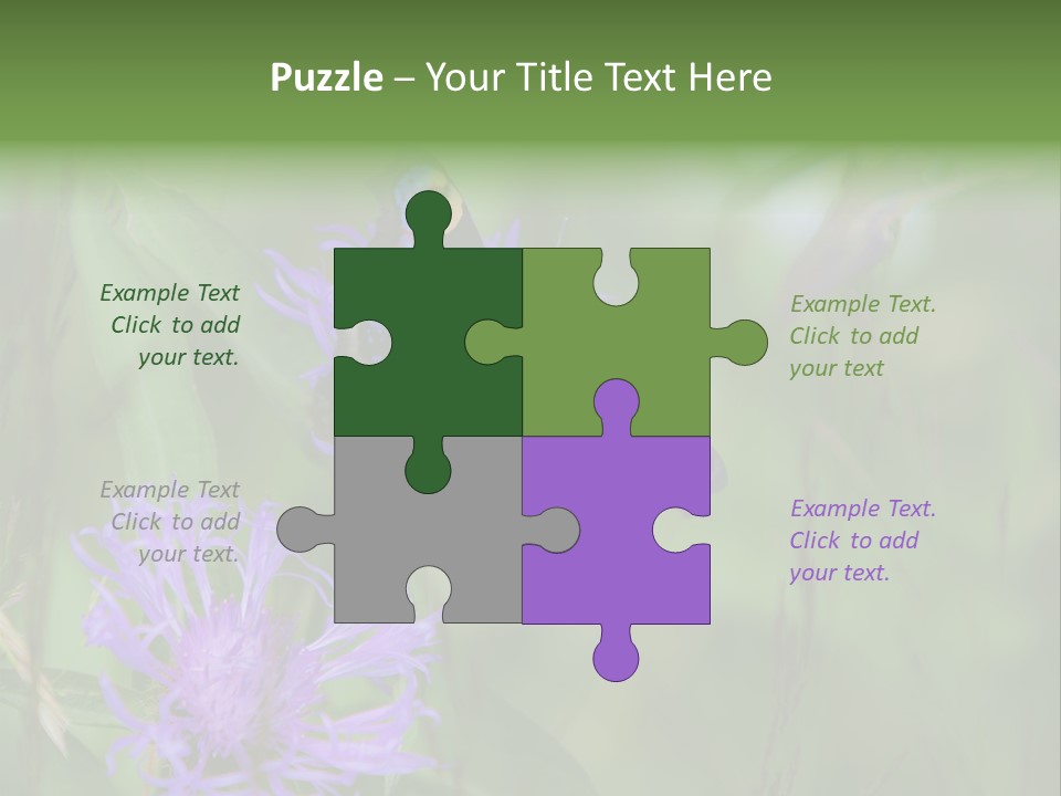 Meadow Butterfly Inachis PowerPoint Template