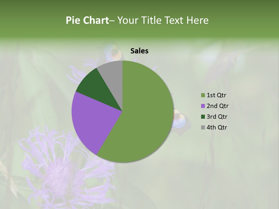 Meadow Butterfly Inachis PowerPoint Template