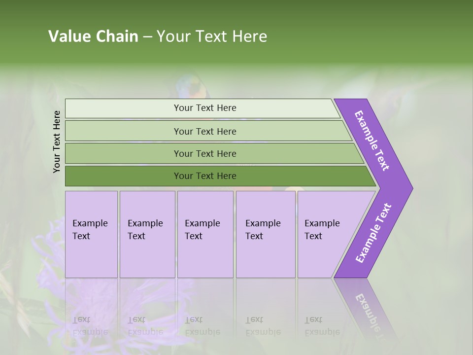Meadow Butterfly Inachis PowerPoint Template