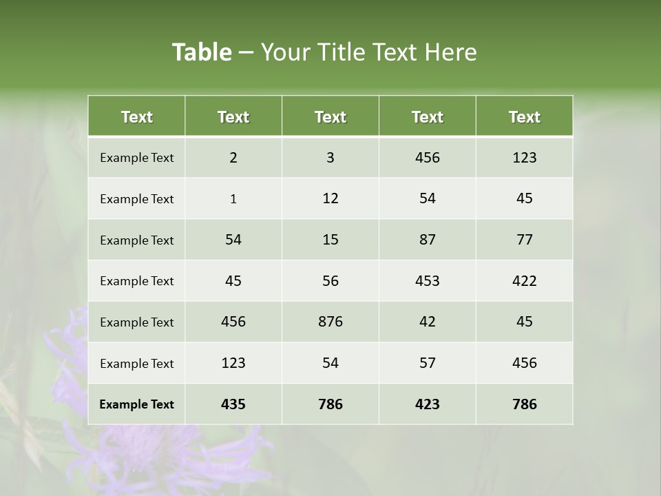 Meadow Butterfly Inachis PowerPoint Template