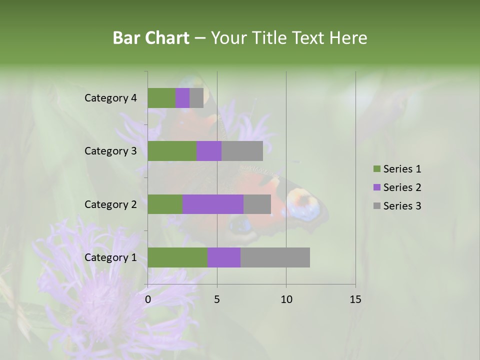 Meadow Butterfly Inachis PowerPoint Template
