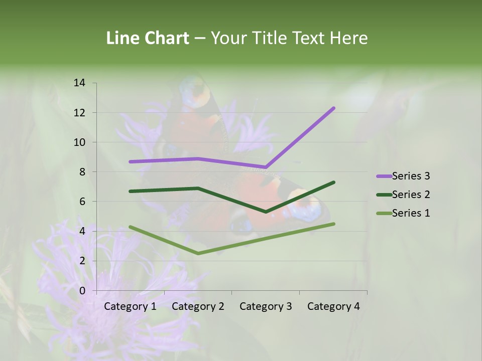 Meadow Butterfly Inachis PowerPoint Template