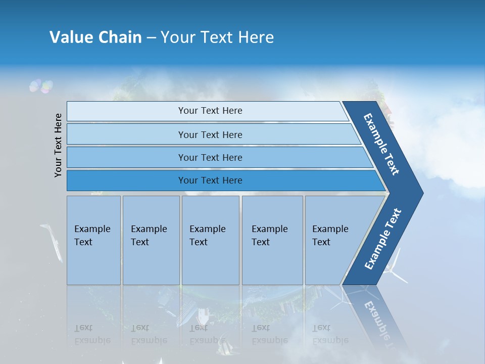 Blue Seasons Lawn PowerPoint Template