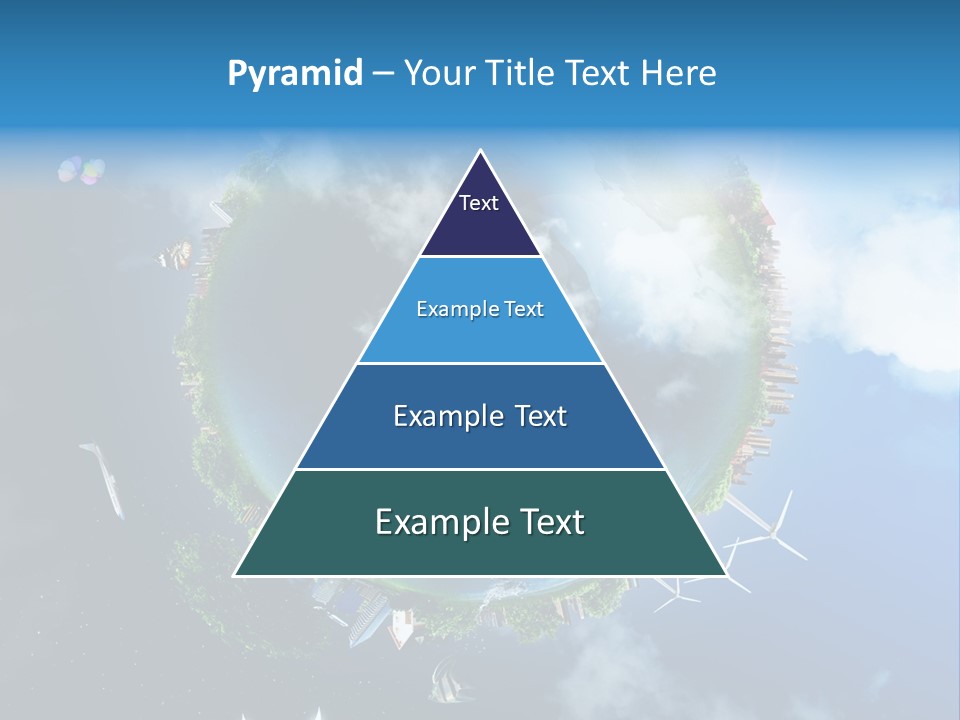 Blue Seasons Lawn PowerPoint Template