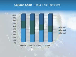 Blue Seasons Lawn PowerPoint Template