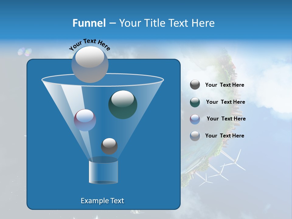 Blue Seasons Lawn PowerPoint Template