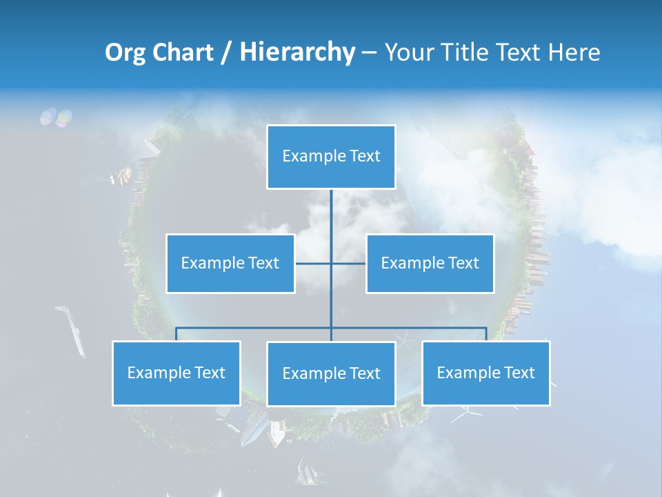 Blue Seasons Lawn PowerPoint Template