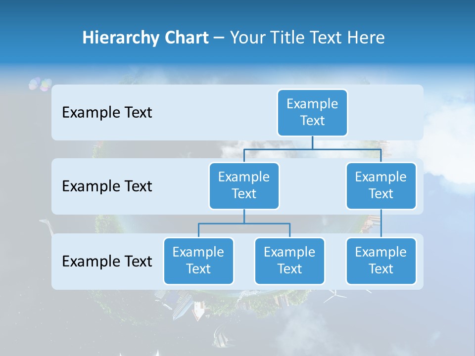 Blue Seasons Lawn PowerPoint Template
