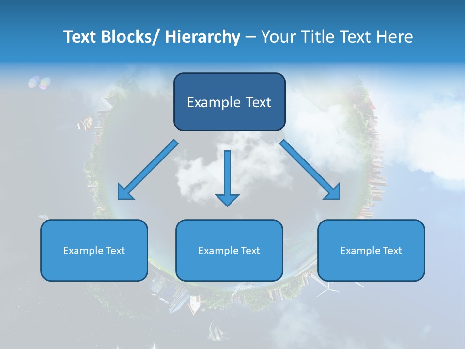 Blue Seasons Lawn PowerPoint Template