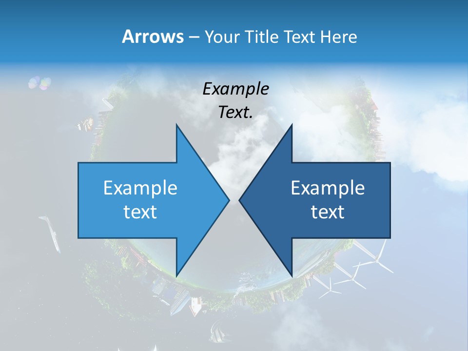 Blue Seasons Lawn PowerPoint Template