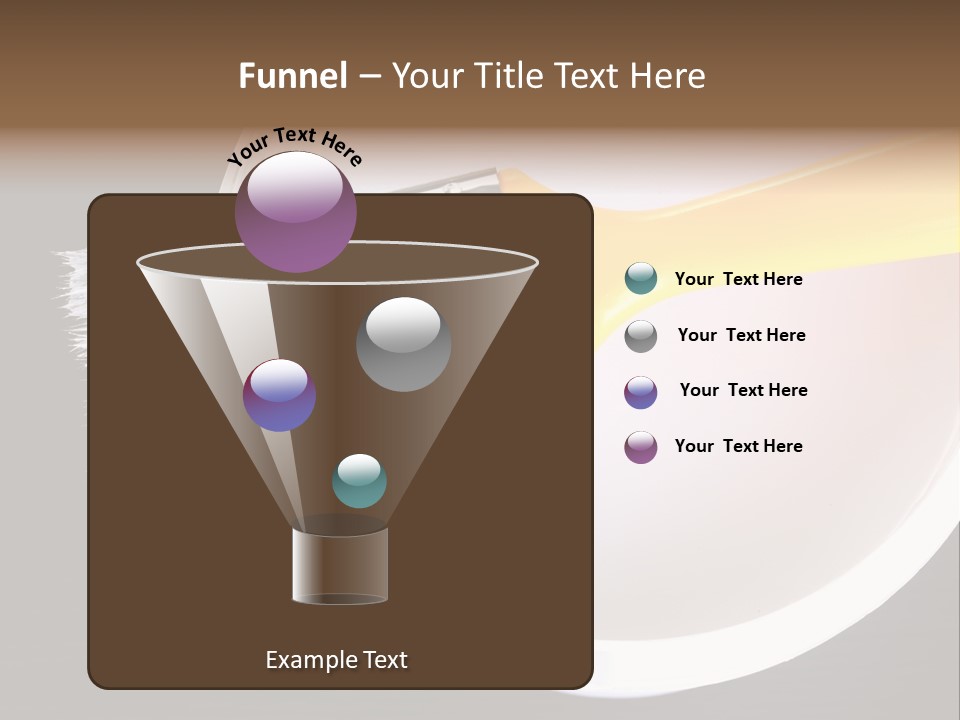 A Yellow Paintbrush On A White Plate PowerPoint Template