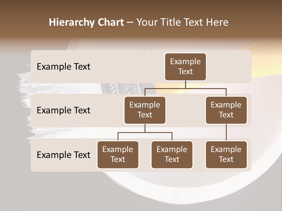A Yellow Paintbrush On A White Plate PowerPoint Template