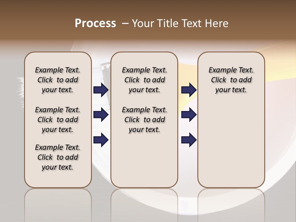 A Yellow Paintbrush On A White Plate PowerPoint Template