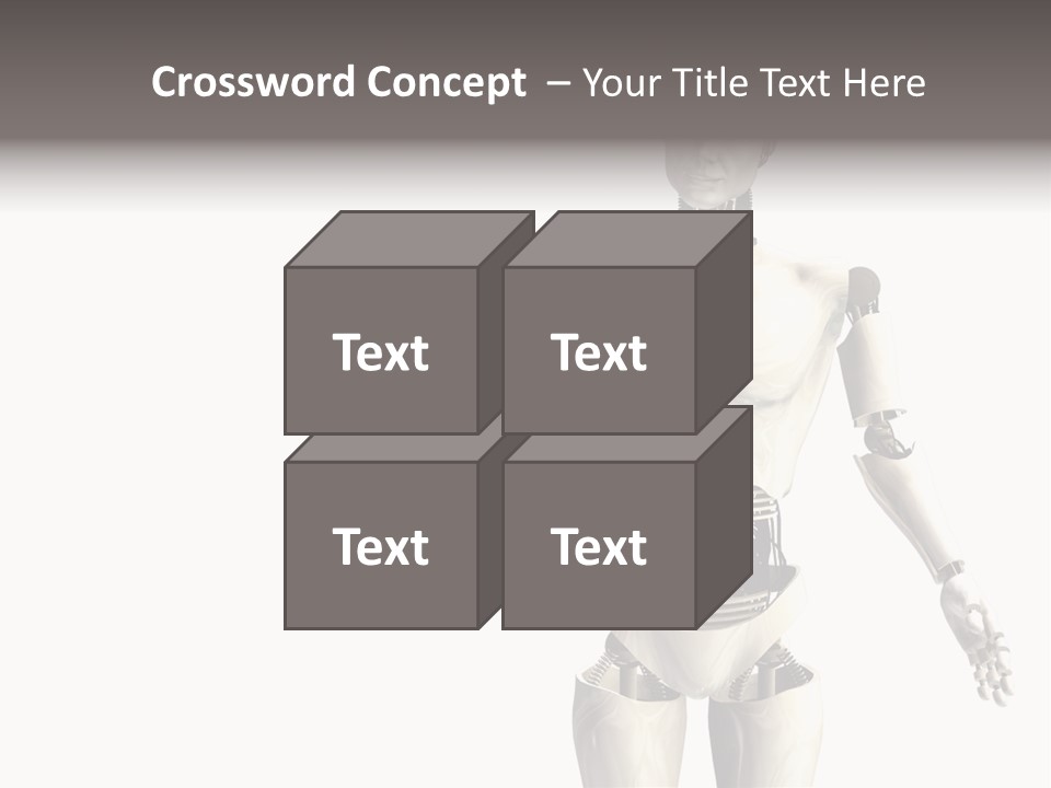 Isolated Robotics Metal PowerPoint Template
