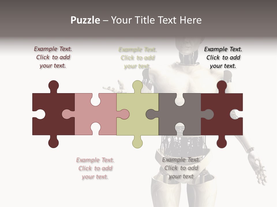 Isolated Robotics Metal PowerPoint Template