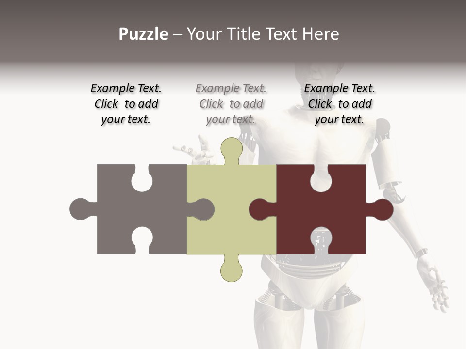 Isolated Robotics Metal PowerPoint Template