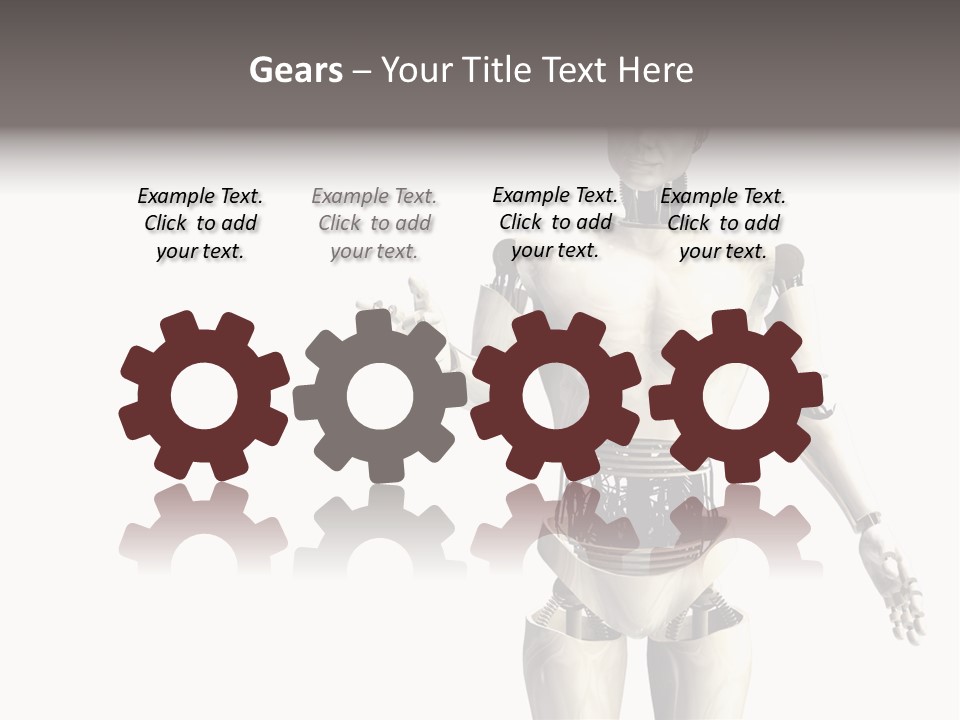 Isolated Robotics Metal PowerPoint Template