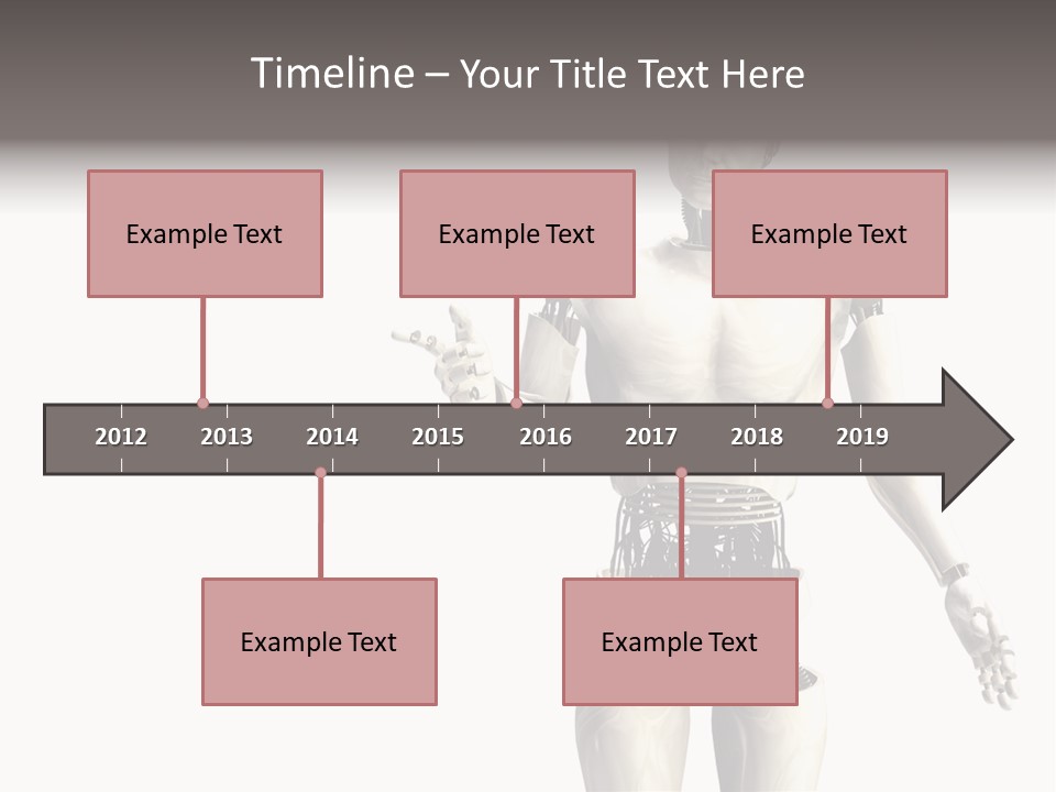 Isolated Robotics Metal PowerPoint Template