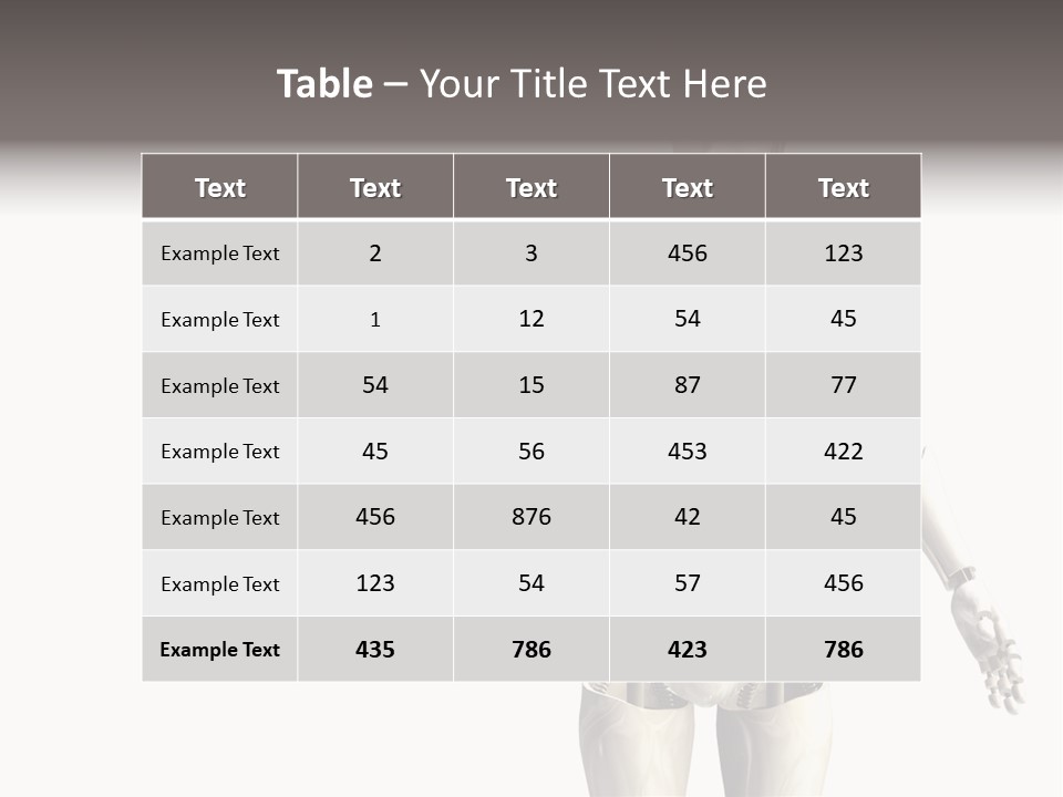 Isolated Robotics Metal PowerPoint Template