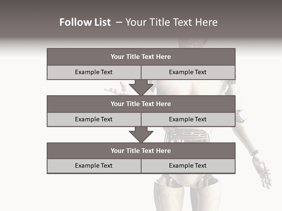 Isolated Robotics Metal PowerPoint Template