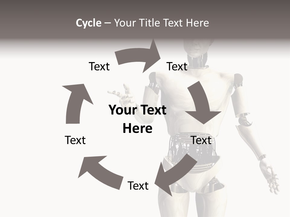 Isolated Robotics Metal PowerPoint Template
