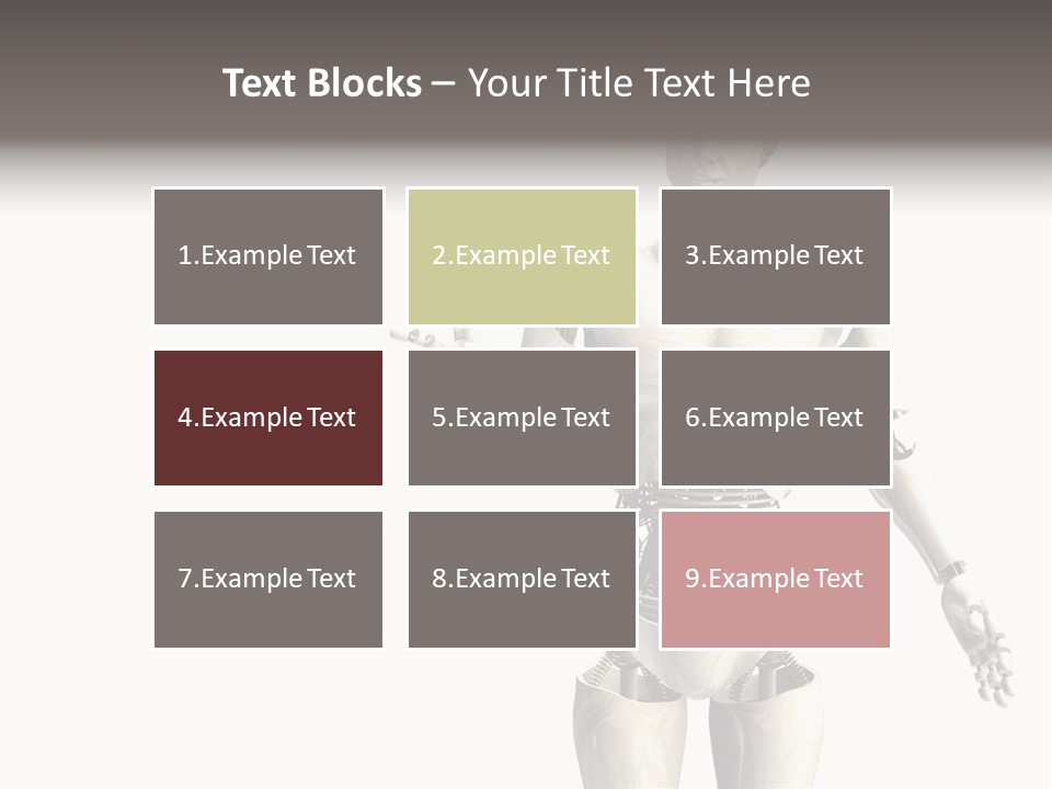 Isolated Robotics Metal PowerPoint Template
