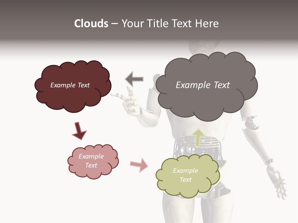 Isolated Robotics Metal PowerPoint Template
