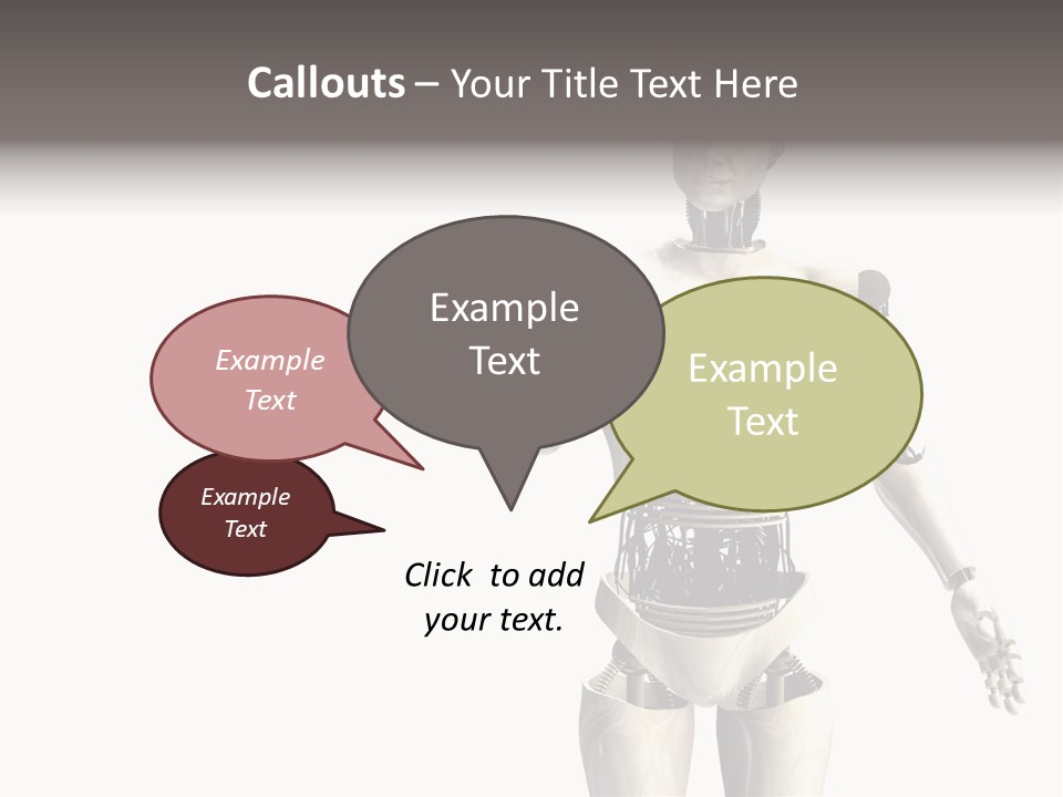 Isolated Robotics Metal PowerPoint Template