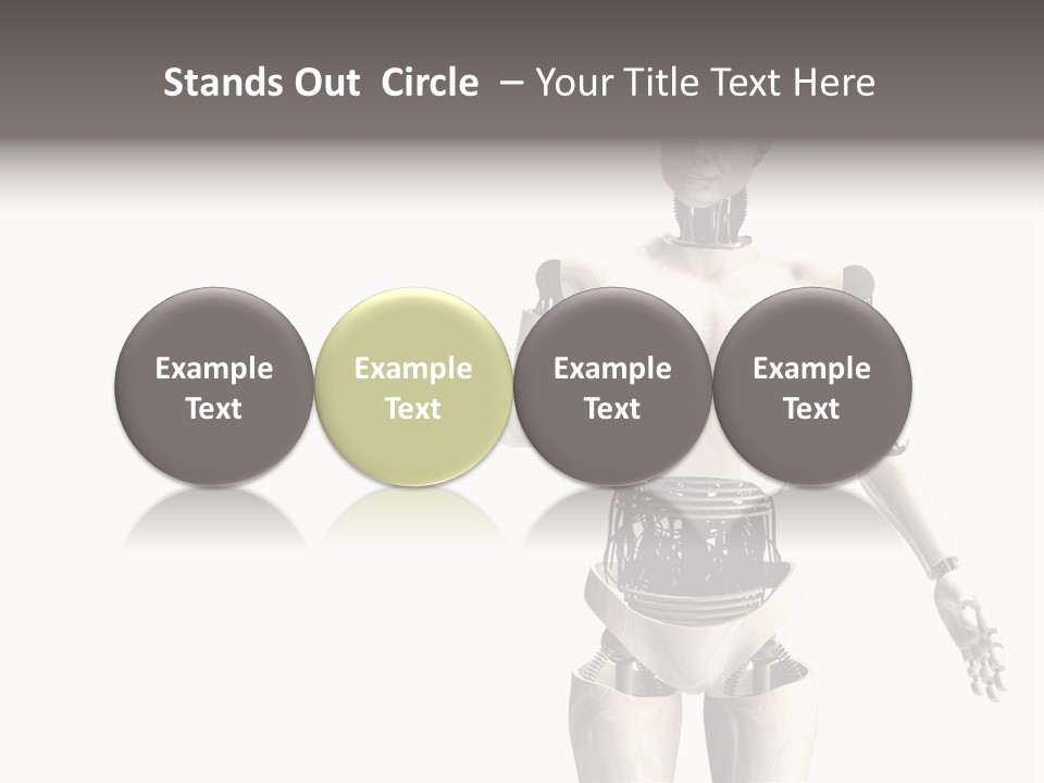 Isolated Robotics Metal PowerPoint Template
