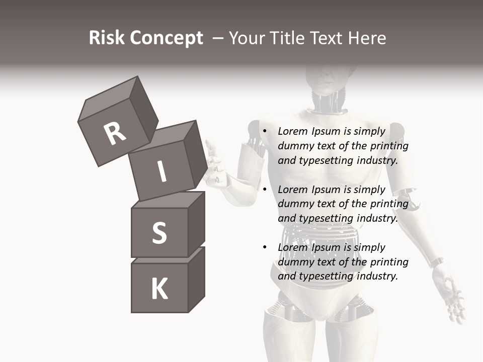 Isolated Robotics Metal PowerPoint Template