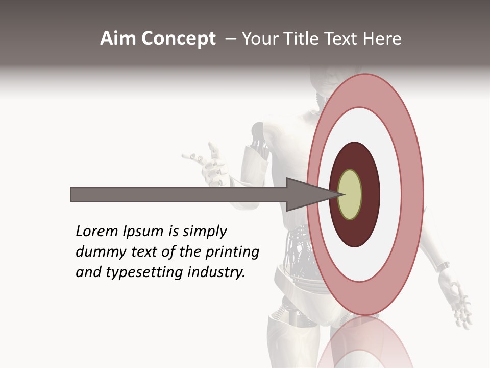 Isolated Robotics Metal PowerPoint Template