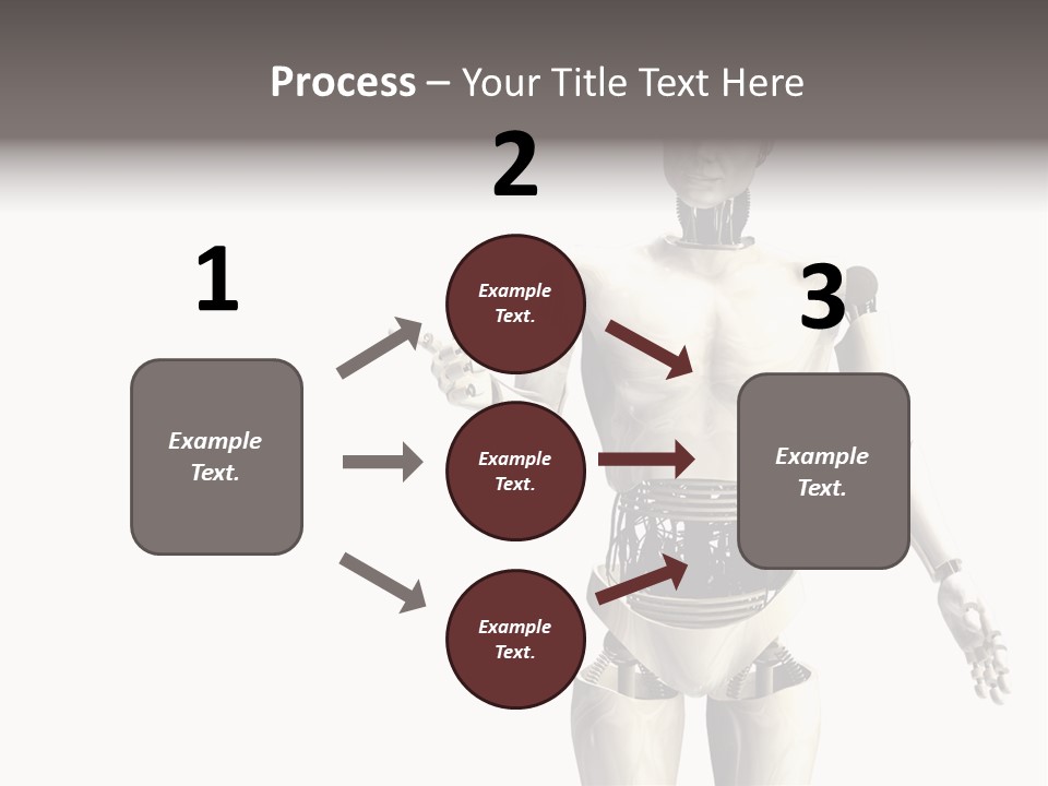 Isolated Robotics Metal PowerPoint Template