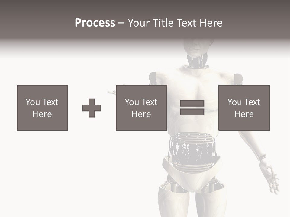 Isolated Robotics Metal PowerPoint Template