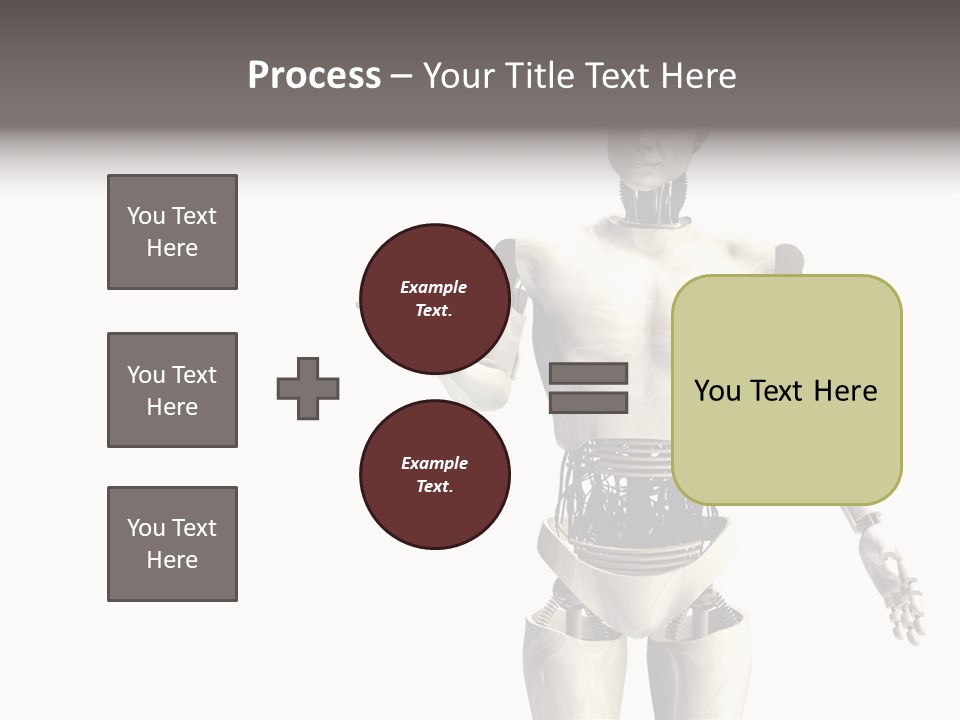 Isolated Robotics Metal PowerPoint Template