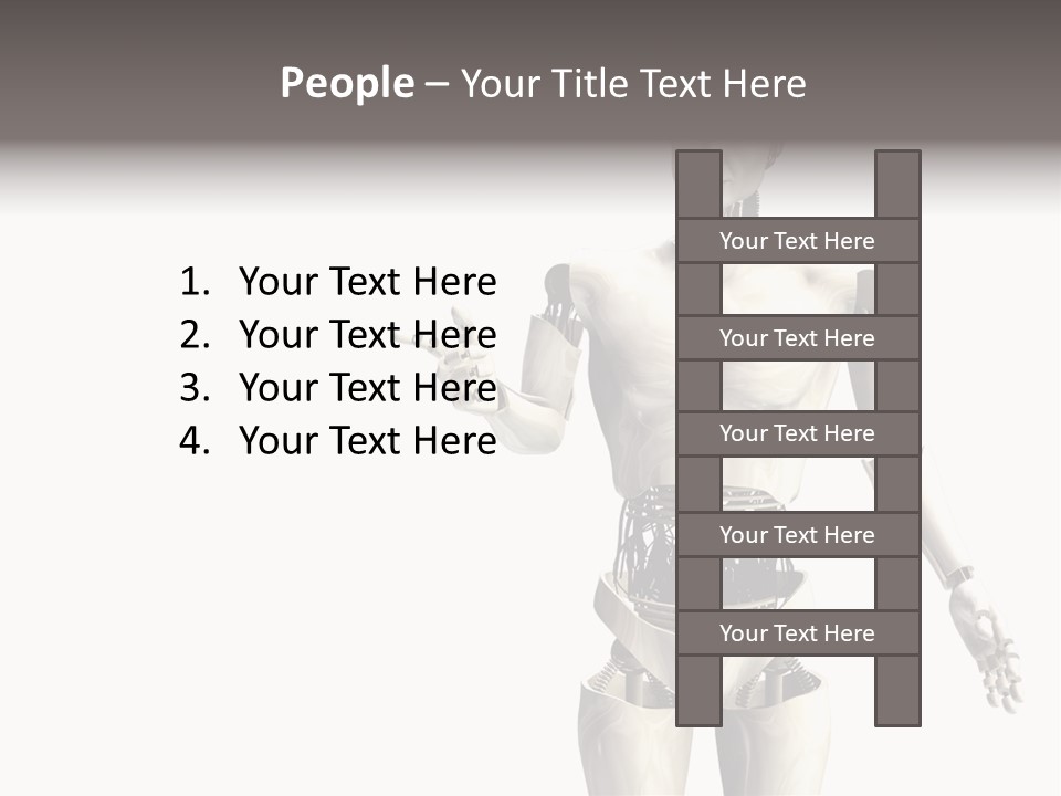 Isolated Robotics Metal PowerPoint Template