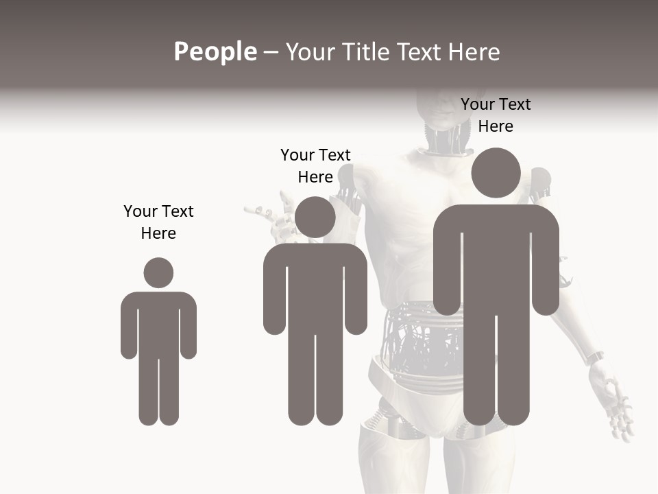 Isolated Robotics Metal PowerPoint Template