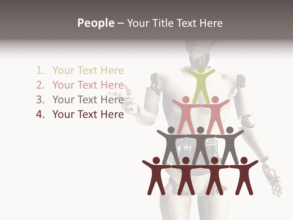 Isolated Robotics Metal PowerPoint Template