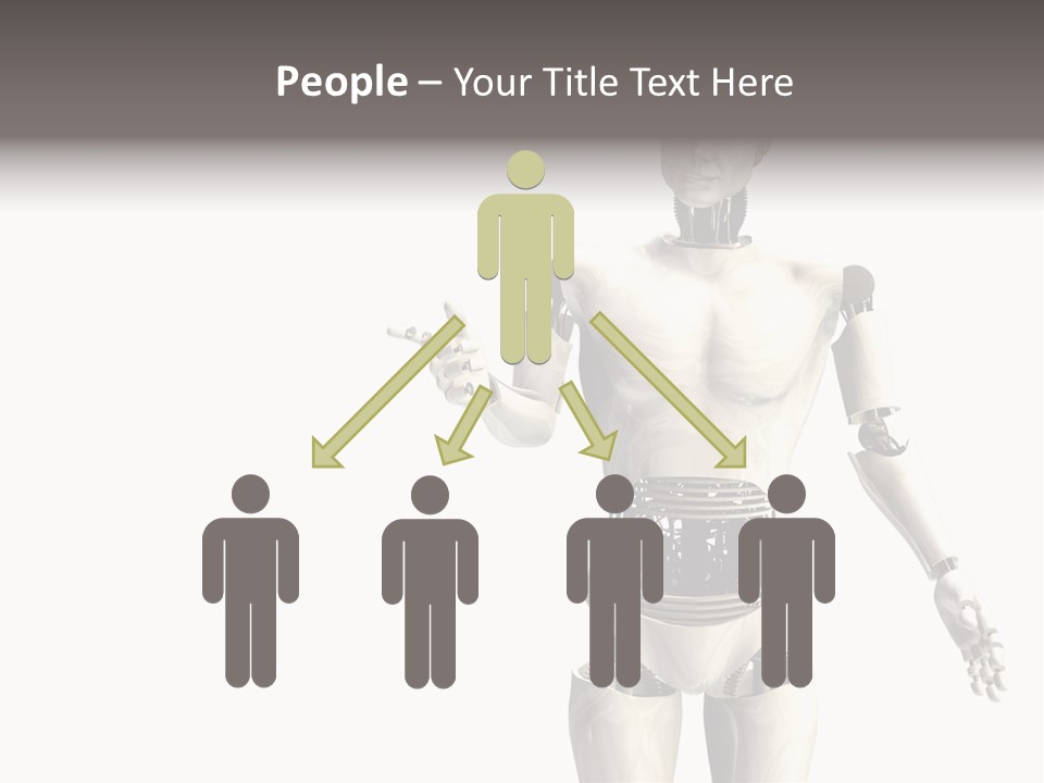 Isolated Robotics Metal PowerPoint Template