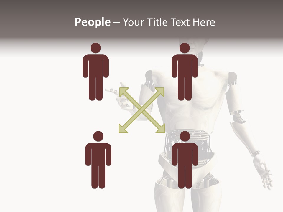 Isolated Robotics Metal PowerPoint Template