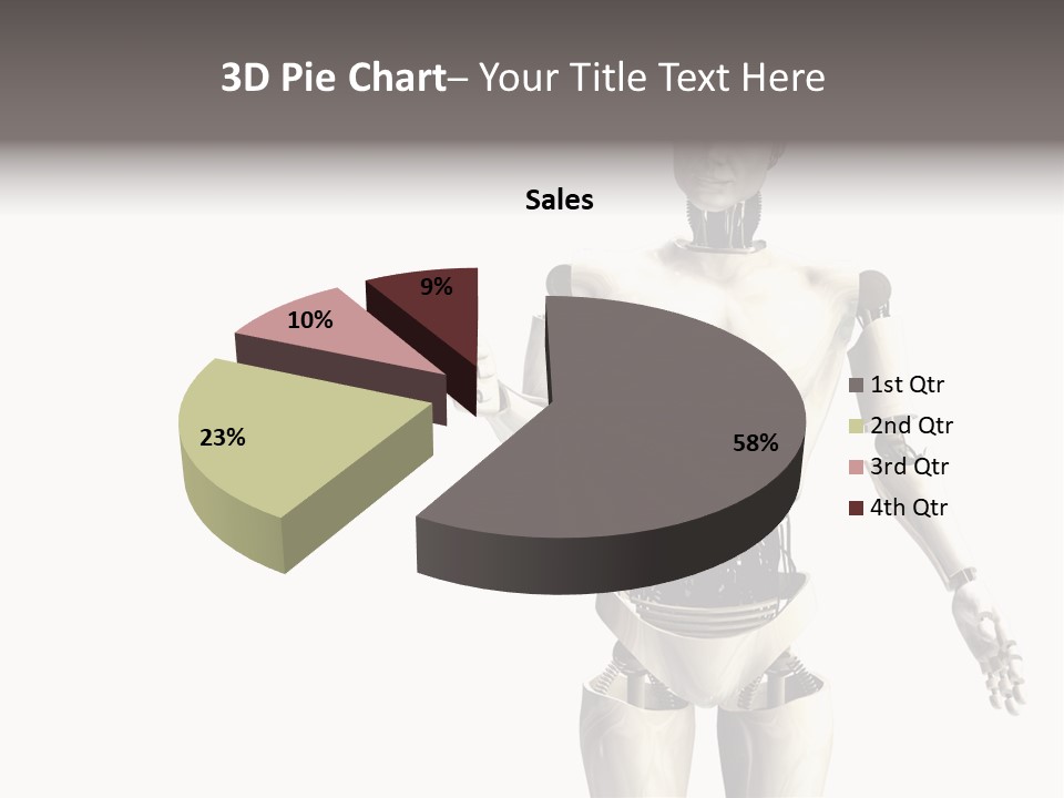 Isolated Robotics Metal PowerPoint Template